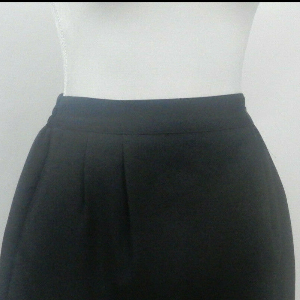 Willow Ridge Black Pleasted Side Button Skirt - image 2